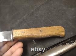 Scarce WWII German Trench Fighting Boot Knife Dagger E. F. Horster n Scabbard