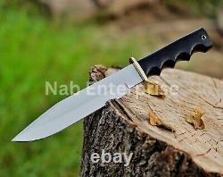 Set of 2 CUSTOM HANDMADE D2 STEEL HUNTING DAGGER & BOWIE KNIFE MICARTA HANDLE