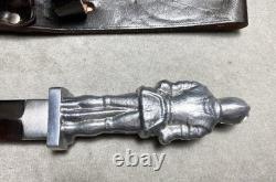 Solingen Germany Hirschkone Stainless Dagger Blade Knife With Sheath & Pouch