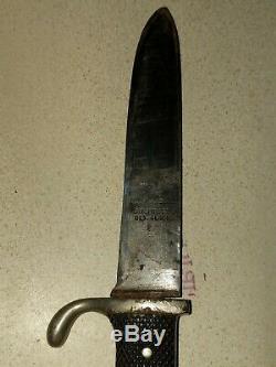 Solingen Ges. Gesch German WWII Knife Dagger 5 Fixed Blade Free S&H