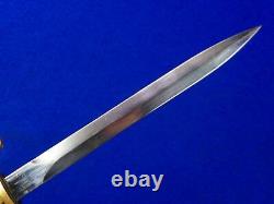 Soviet Russian USSR Post WW2 1947 Dated Navy Dagger Fighting Knife with Scabbard