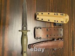 Spartan George V-14 Dagger Fixed Blade Fighting Knife Okuden and RMJ Tactical