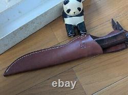 Special price! VINTAGE? 1980s AL MAR BORDER PATROL FIGHTING DAGGER KNIFE WithSHEATH