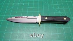 Steve VOORHIS Custom Knife DAGGER 11 Black micarta Knife NEW