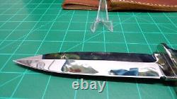 Steve VOORHIS Custom Knife DAGGER 11 Black micarta Knife NEW