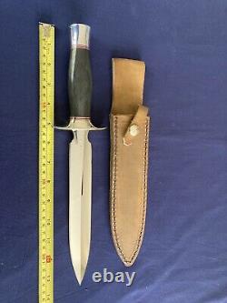 Steve Voorhis Custom Dagger Pattern Fighting Knife Micarta Scales