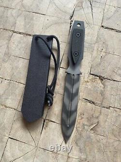 Strider Knives Fixed Blade MM dagger Dual Edge Hunting Combat Knife Black G10