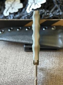 Stroup Knives 5 Dagger OD Green/Tan 1095 Steel Made In USA