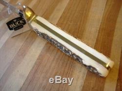 Superb Custom Buck 976 Geronimo Peace Dagger Knife Stag Antler Handles Mp Blade