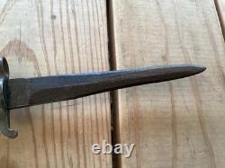 Swedish cut down bayonet modified into dagger fighting knife ww2 ww1