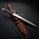 Tactical Combat Battle Ready Arkansas Toothpick D2 Steel Dagger Knife With Sheath