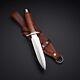 Tactical Custom Handcrafted D2 Tool Steel Survival Combat Dagger Knife Withsheath