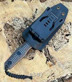 Tactical Fixed Blade Hunting Survival Boot Throwing Knife With Kydex Sheath