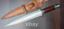 Texas Toothpick Dagger knife 17.5 Custom Handmade D2 Steel Blade Boot Knife