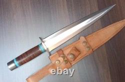 Texas Toothpick Dagger knife 17.5 Custom Handmade D2 Steel Blade Boot Knife