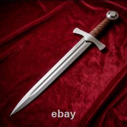 Titan Edge 24 Handmade 1095 Carbon Steel Short Sword Knightly Dagger Knife