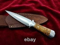 Titan Edge 6.5 Handmade Fixed Blade Heavy Duty D2 Steel EDC Combat Dagger Knife