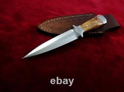 Titan Edge 6.5 Handmade Fixed Blade Heavy Duty D2 Steel EDC Combat Dagger Knife