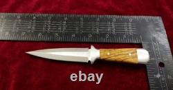 Titan Edge 6.5 Handmade Fixed Blade Heavy Duty D2 Steel EDC Combat Dagger Knife