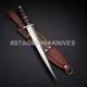 Top Crafted Handmade J2 Steel Hunting Battle Ready Outdoor Combat Dagger Knife