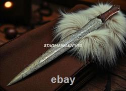 Top Hand Crafted Damascus Steel Hunting The Achilles Troy Battle Ready Sword