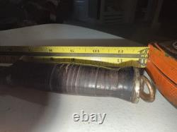 Trench Knife Dagger Vintage Fighting Knife Stacked Leather Handle 6 5/8 Blade