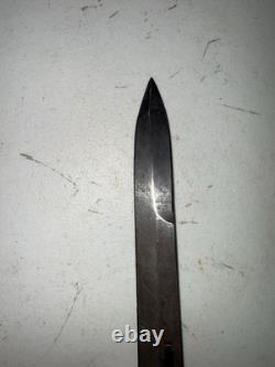 Trench Knife Dagger Vintage Fighting Knife Stacked Leather Handle 6 5/8 Blade
