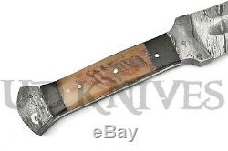UD Custom Handmade Damascus Steel Massive Large Dagger Knife Sword Rams Horn 06
