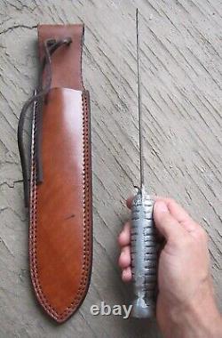 US ARMY USMC WW2 CUSTOM THEATER MADE FIGHTING COMBAT KNIFE DAGGER WithSHEATH, RARE