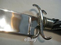 US Custom Made Handmade Lloyd HALE Bowie / Dagger Fighting Knife & Scabbard Case