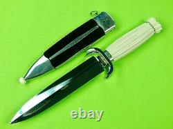 US Custom Made Handmade Lloyd HALE Dagger Fighting Knife & Scabbard Case