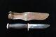 Us Imperial Fighting Knife Dagger With Tooled Leather Scabbard Sheath