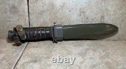 US M3 Trench Fighting Knife Dagger IMPERIAL Blade mrk withEarly USM8 Scbd