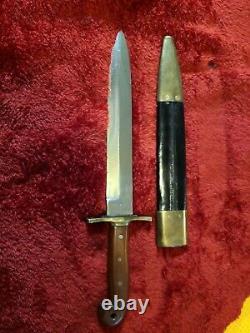 US Military Rifleman Bowie Knife Indian Wars Civil Dagger Rare Old Ames Co M1849