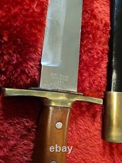 US Military Rifleman Bowie Knife Indian Wars Civil Dagger Rare Old Ames Co M1849