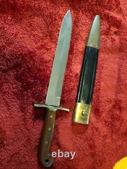 US Military Rifleman Bowie Knife Indian Wars Civil Dagger Rare Old Ames Co M1849