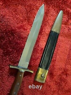 US Military Rifleman Bowie Knife Indian Wars Civil Dagger Rare Old Ames Co M1849