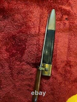 US Military Rifleman Bowie Knife Indian Wars Civil Dagger Rare Old Ames Co M1849