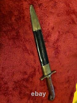 US Military Rifleman Bowie Knife Indian Wars Civil Dagger Rare Old Ames Co M1849