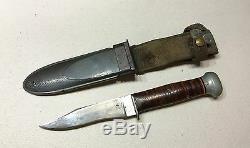 US Navy Mark1 Fighting Dagger Knife WithScabbard WW2 Good Condition