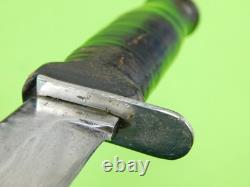 US WW2 Commercial Fighting Knife Dagger with Sheath