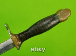 US WW2 Custom Made Handmade Theater Fighting Knife Dagger with Sheath