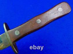 US WW2 Custom Made Handmade Theater Fighting Knife Dagger with Sheath