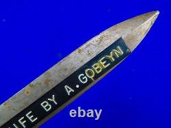 US WW2 Custom Made Handmade Theater Fighting Knife Dagger with Sheath