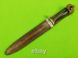 US WW2 Custom Made Handmade Theater Fighting Knife Dagger with Sheath