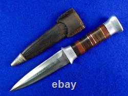 US WW2 Custom Made Theater Fighting Knife Dagger with Sheath