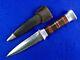 Us Ww2 Custom Made Theater Fighting Knife Dagger With Sheath