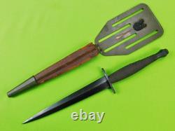US WW2 Fairbairn Sykes OSS Fighting Knife Stiletto Dagger with Scabbard