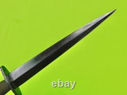 US WW2 Fairbairn Sykes OSS Fighting Knife Stiletto Dagger with Scabbard