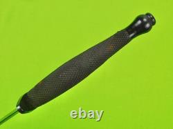 US WW2 Fairbairn Sykes OSS Fighting Knife Stiletto Dagger with Scabbard